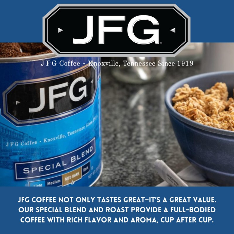 JFG Pre-Measured Filter Pack Coffee, Each Pouch Makes 1 Pot