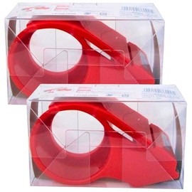 Nitoms A9079 Plastic Tape Dedicated Cutter Hand Cutter - HC-503 Red Set of 2 Cellotape Stylish Packaging Compact