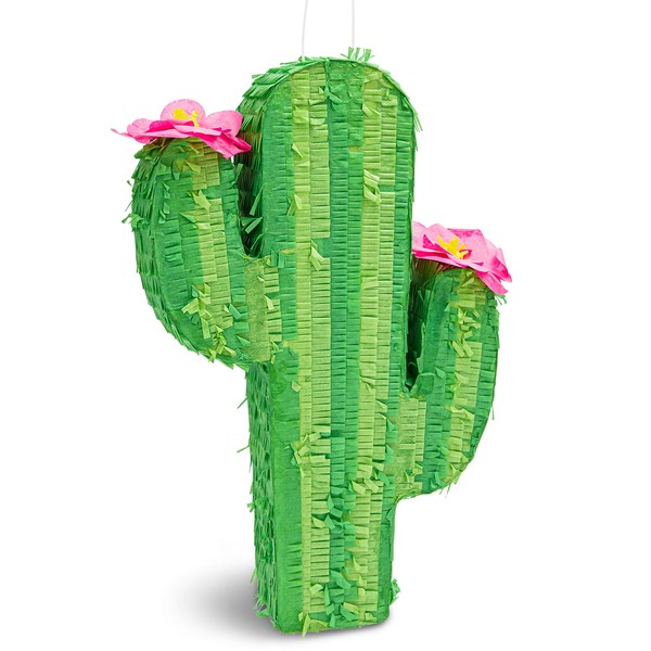 Cactus Pinata for Kids Birthday Party, Cinco De Mayo (17 x 11.5 In)