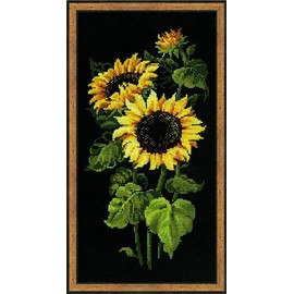 RIOLIS Sunflowers Counted Cross Stitch Kit-9.75"X19.75" 10 Count