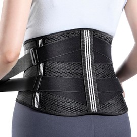 PUROKUTA 腰 サポーターベルト【整形外科医師厳選】腰楽コルセット 固定サポート力重視 3D通気メッシュ 加圧調整可能 男女兼用 日常生活用 M サイズ (お腹周り73cm～93cm)