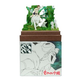 OJOP MP07-138 Sankei Studio Ghibli Mini Princess Mononoke Forest of Spirits Paper Craft
