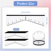 50Pcs Eyebrow Ruler, Disposable Eyebrow Stencils for Women Brow Mapping