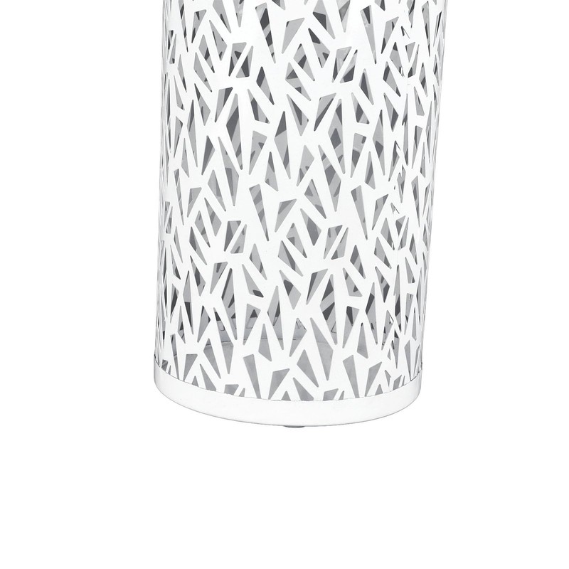 Metal Round Umbrella Stand, Hollow Design, Premium Craftsmanship, Compact Design,
