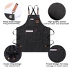 jiuzcare BBQ Apron for Men 76 cm Cotton Apron with