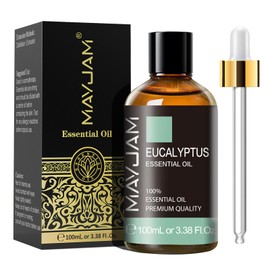 MAYJAM Essential Oil Eucalyptus Aroma Oil Natural 100% Pure Oil with Dropper, 100ml Gift