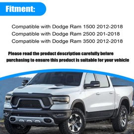 FZJDSD Exterior Door Handles,4PCS Front and Rear LH & RH Bright White (PW7),1GH21GW7AF 1GH18GW7AD Compatible with Dodge Ram 1500/2500/3500 2012-2018# 1GH19GW7AB 1GH19GW7AD 1GH21GW7AB 1GH21GW7AD