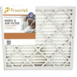 Proairtek AF18201M08SWH Model 18x20x1 Air Filter, MERV 8; Ideal for Anyone Wanting Clean, Crisp Air in Their Home