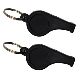Optimum Plastic Sports Whistles with Lanyard - Coaches and Referees, Loud & Crisp Sound -2 Pack