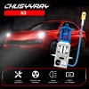 CHUSYYRAY H3 White Halogen Fog Lamps Bulbs FOR 2003 2004