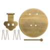 CBH Brass Magic Mushroom Chest Face Plate Backplate Hardware Set
