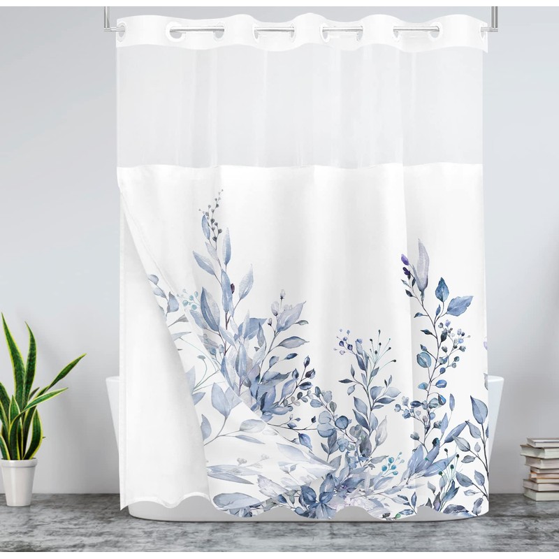 Tititex No Hooks Snap in Liner Serenity Lake Blue Eucalyptus