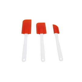IMUSA USA Plastic Spatula Set, 3-Piece, Orange