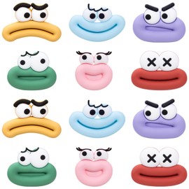 ZOSIX 12Pcs Fridge Magnets Cute Refrigerator Magnets, Strong Magnets for Whiteboard Cabinet Locker, Rubber 3D Funny Decorative Magnets for Classroom Kitchen Office