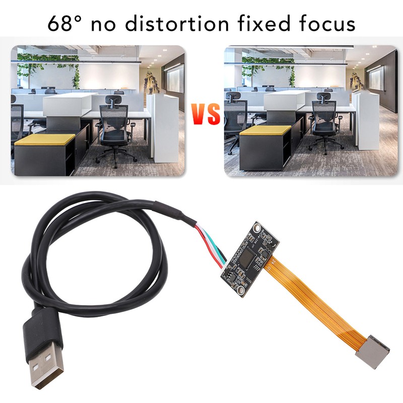 5MP Embedded Camera Module Flexible Cable Webcam Board 68 Degree