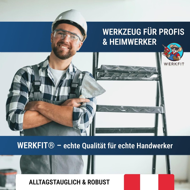 WERKFIT Professional Plastering Trowel Made of Stainless Steel 80 mm