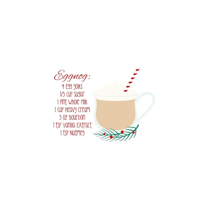 CafePress Eggnog Recipe Magnets Rectangle Magnet, 3"x2" Refrigerator Magnet