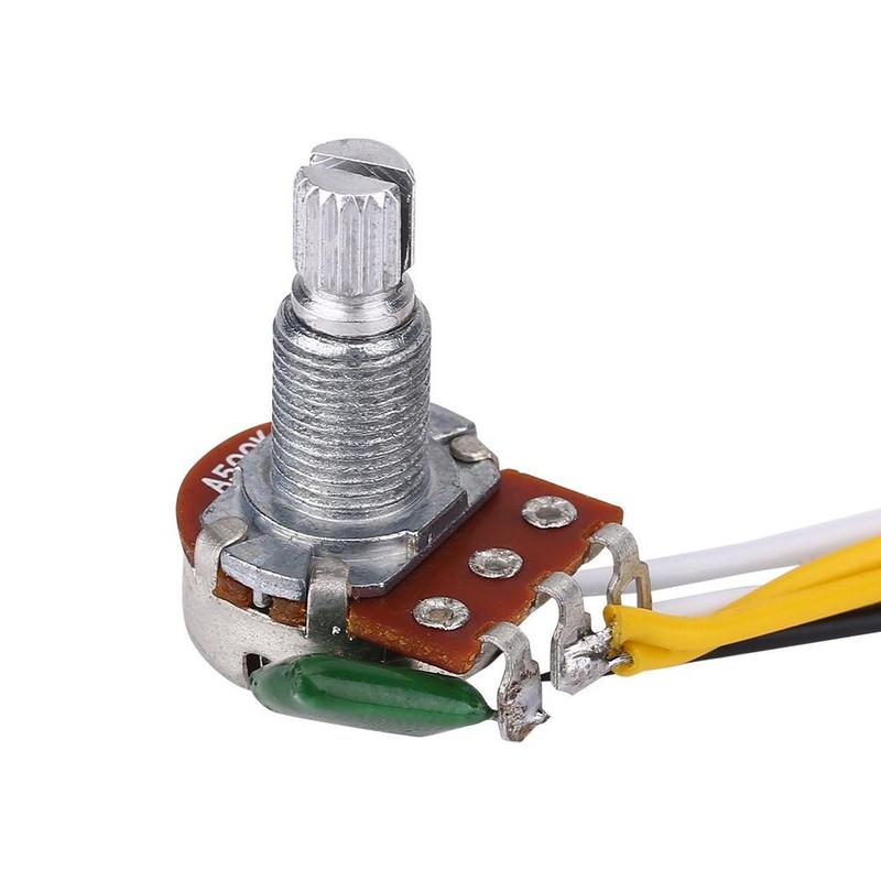 Guitar Wiring Hareness Set, 500K Pots Control Knobs 3-Way Switch