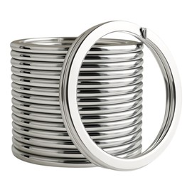 STEEL KEY RINGS 1 Inch 25mm Heavy Duty Key Ring, 10 Pcs Round Split Key Rings for car Keys