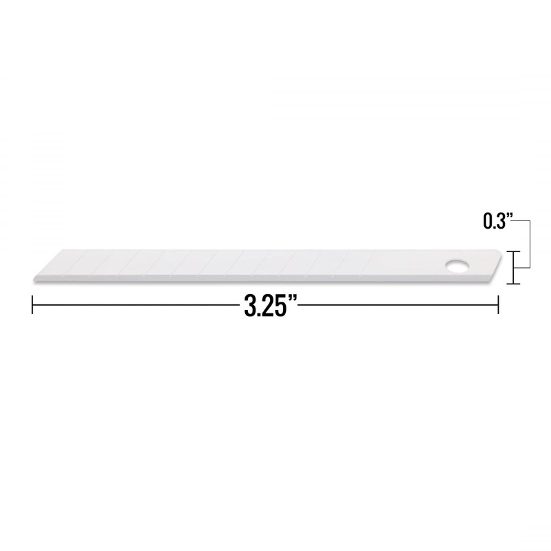 ToolTreaux White Ceramic Two Notch Box Cutter Utility Knife Replacement