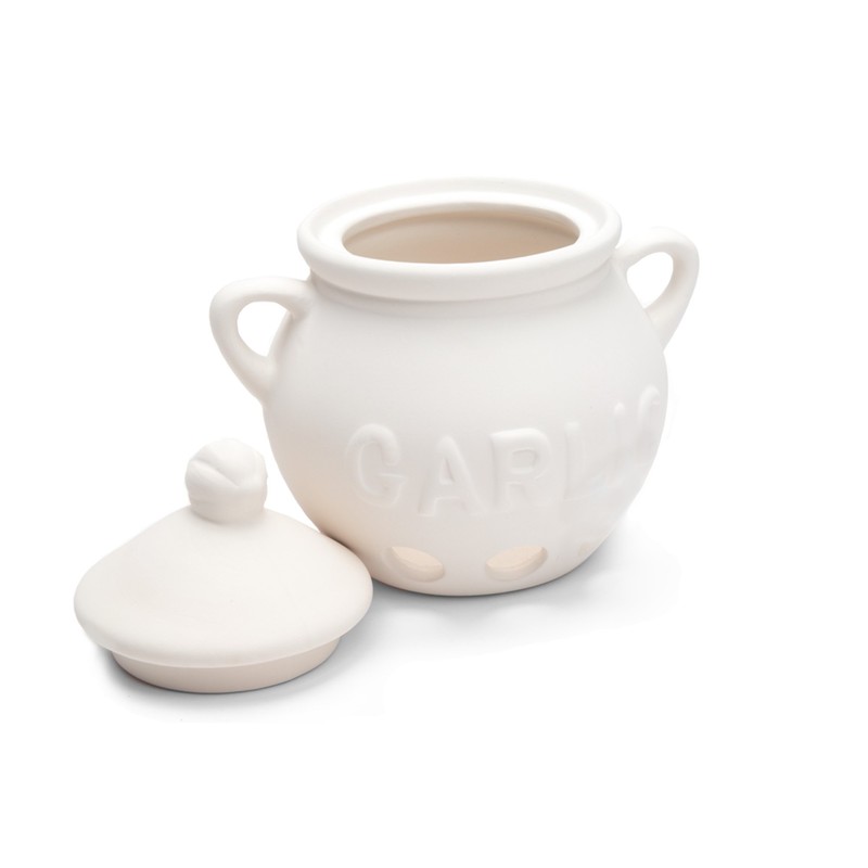 Fox Run Brands 3971 Conservador de Ajo, Ceramica Blanca
