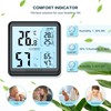 DOQAUS Indoor Thermometer Hygrometer Digital Thermo-Hygrometer 3.05 Inch Large LCD