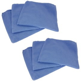 ENGELLAND texline 6 x Professional Microfibre Cloths Polishing Cloths Car Paint Blue 40 x 40 cm