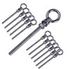 EFUTURETIME 12 x Eye Bolts M8 Wood Thread Eye Bolt
