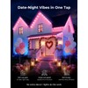 Smart 100FT Permanent Outdoor Lights, RGB LED Lights Outside with