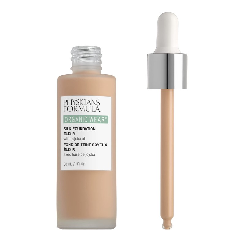 Physicians Formula Organic Wear All Natural Liquid Foundation Elixir Fair-to-Light,