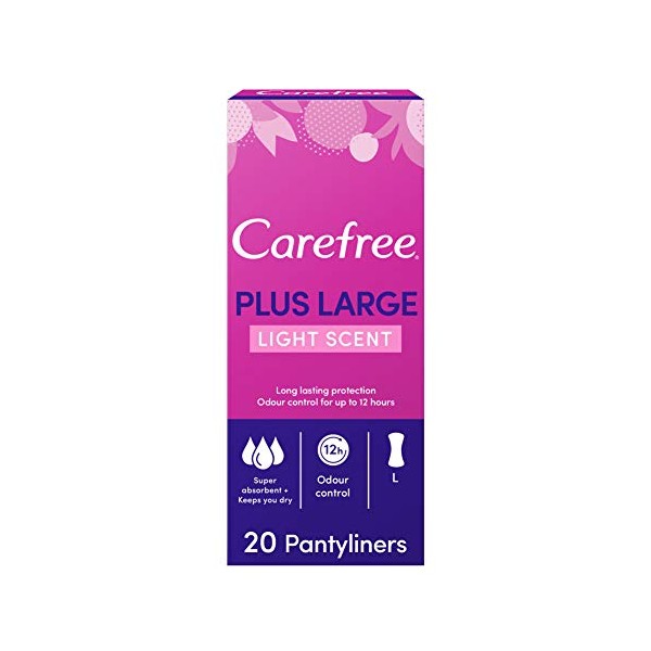 Carefree Plus Large Pantyliners - Pack of 60