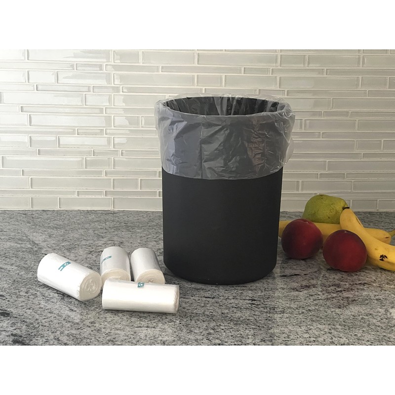 1.2 Gallon 120 Clear Small Trash Bags Bathroom 1 Gallon