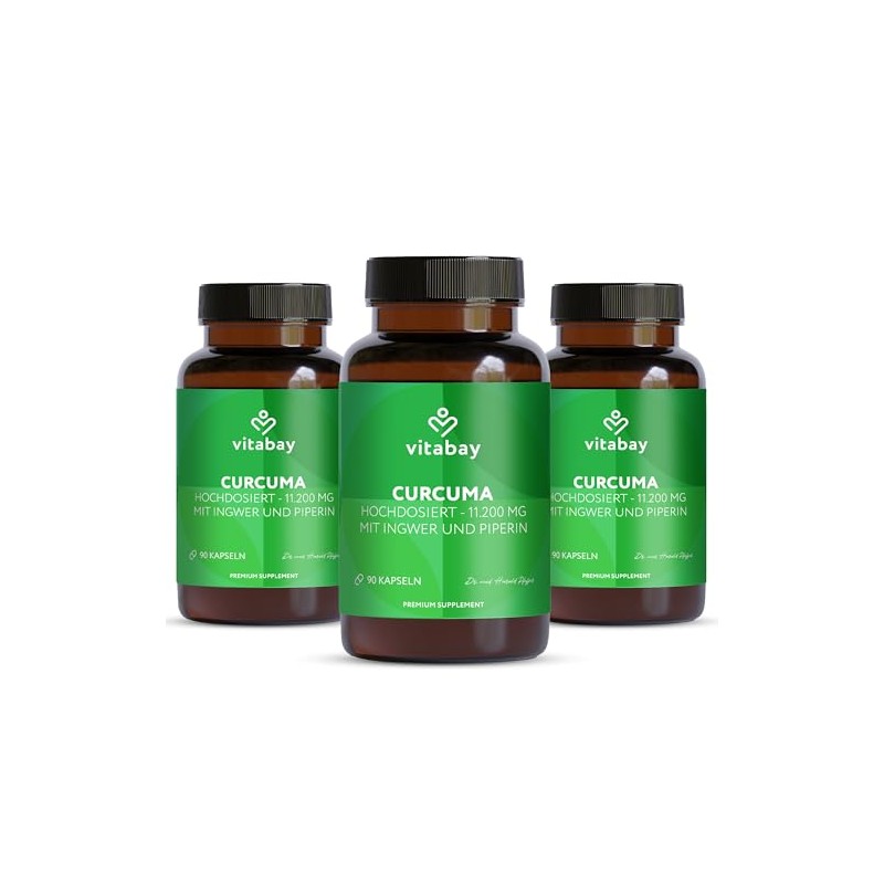 Vitabay Turmeric Capsules High Dose - 270 Vegan Tablets with