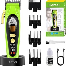KEMEI-2035 Professional Hair Clipper for Men, Rechargeable Barber Clipper, Cordless Electric Hair Clipper and Trimmer, Haircut Clipper, Gift for Men Comfort Multicolor split end trimmer hair trimmer - Colour: KM-2035