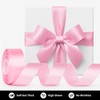 Mauproy 1-1/2 Inch Wide Pink Satin Ribbon, 50 Yards Solid