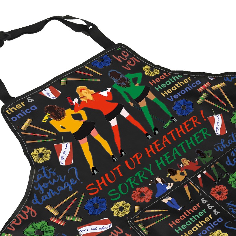 BAUNA Heathers Musical Kitchen Apron Shut Up Heather Sorry Heather