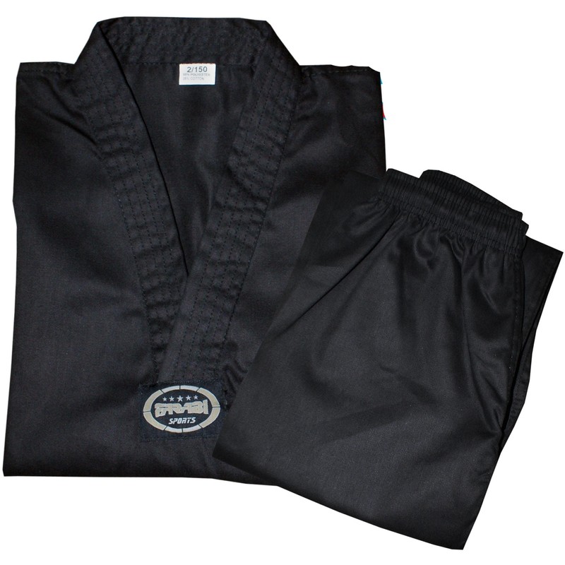 Farabi Sports Taekwondo Uniform Mix Martial Arts Uniform Set Black