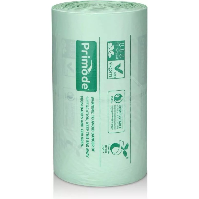Primode Compostable Bags 2.6 Gallon Food Scraps Yard Waste Bags
