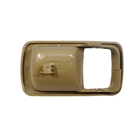 PT Auto Warehouse TO-2532E-2RH - Embellecedor para manilla de puerta interior interior, color beige/marrón claro - Lado del pasajero