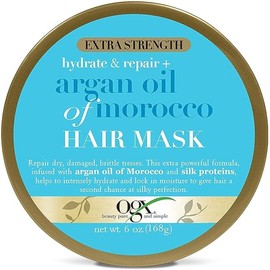 OGX Extra Strength Hydrate Repair + Argan Oil of Morocco Hair Mask Deep Moisturizing Conditioning Treatment, Citrus, 6 Ounce