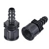 sourcing map ABS Hose Barb Fitting Coupler, 13mm Barb x