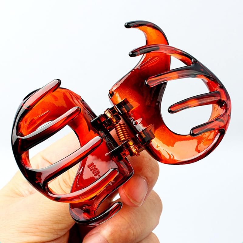 NAKANOYA Hair Claw 1 Piece Plastic Resin Hair Claw Vance