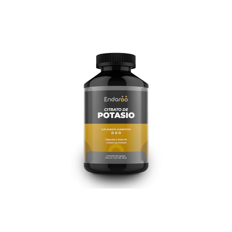 Citrato de Potasio - Origen Natural - 240 Cápsulas -