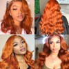 Orange Bundles Human Hair 350 Bundle Ginger Body Wave Bundle