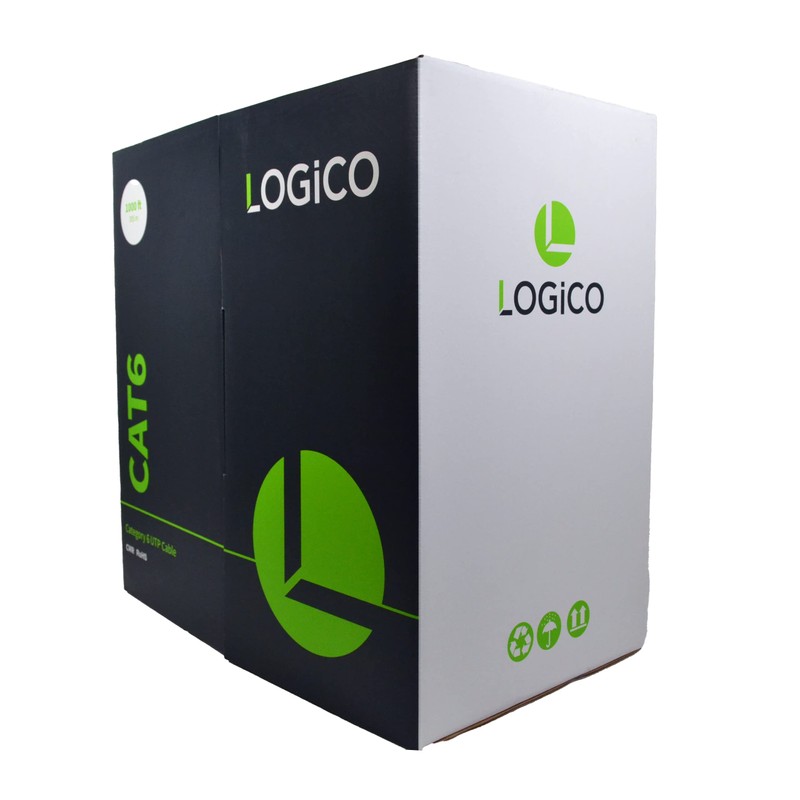 LOGICO Cat6 UTP Bulk Ethernet Network Cable 550Mhz Pure Copper