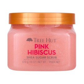 Tree Hut Pink Hibiscus Shea Sugar Scrub Exfoliating Body Scrub Removes Dead Dry