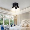 SEEBLEN 4-Light Industrial Track Lighting with Pull Chain On/Off Switch,