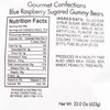 Dark Blue Gummy Bears Sugared, 1.3 Pound Resealable Bag, Blue