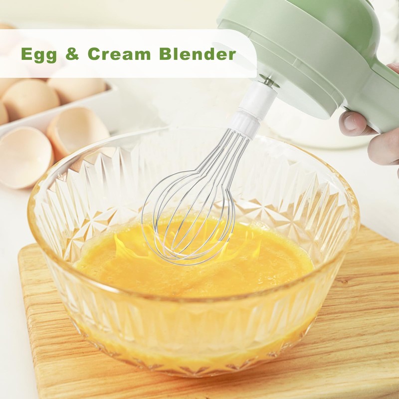 AXEDAES 4 in 1 Multi-Functional Portable Electric Vegetable Cutter Set,