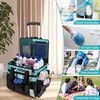 VSHXENG Rolling Cleaning Caddy Bag with Wheels, Large Cleaning Cart